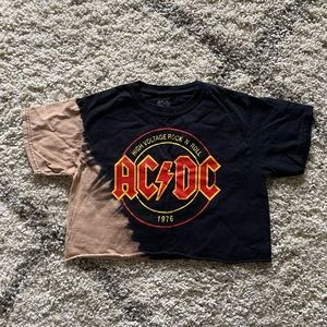 Girls AC/DC crop top!
